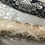 York Wallcoverings Imperial Damask - Off White & Gold Wallpaper | Buy Online York Wallcoverings Imperial Damask wallpaper, color Off White & Gold, SKU DM4903