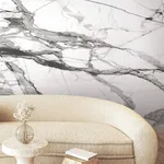 York Wallcoverings Imperial Marble - Black & White Wallpaper | Buy Online York Wallcoverings Imperial Marble wallpaper, color Black & White, SKU FM1109M