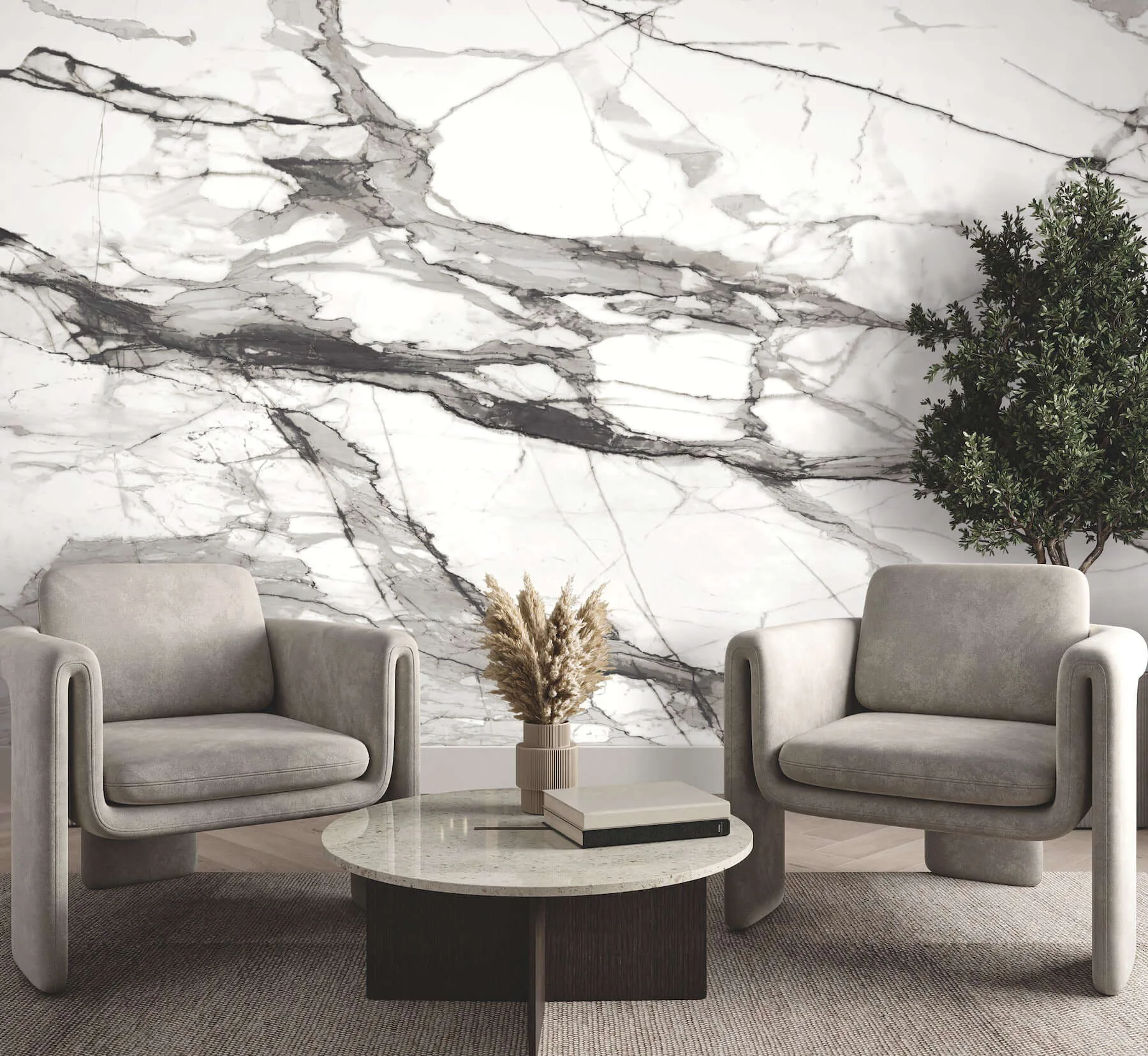 York Wallcoverings Imperial Marble - Black & White Wallpaper | Buy Online York Wallcoverings Imperial Marble wallpaper, color Black & White, SKU FM1109M
