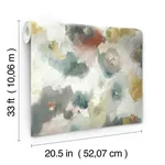 York Wallcoverings Impressionist Floral - Copper & Blue Wallpaper | Buy Online York Wallcoverings Impressionist Floral wallpaper, color Copper & Blue, SKU UC3822