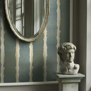York Wallcoverings Indigenous wallpaper, color Teal, SKU CE3961