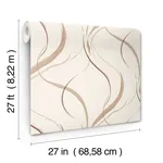 York Wallcoverings Ink Flow - Baked Clay Wallpaper | Buy Online York Wallcoverings Ink Flow wallpaper, color Baked Clay, SKU FM1091