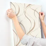 York Wallcoverings Ink Flow - Baked Clay Wallpaper | Buy Online York Wallcoverings Ink Flow wallpaper, color Baked Clay, SKU FM1091