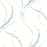 York Wallcoverings Ink Flow wallpaper, color Seaglass, SKU FM1094