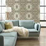York Wallcoverings Inner Beauty - Off White Wallpaper | Buy Online York Wallcoverings Inner Beauty wallpaper, color Off White, SKU DN3717