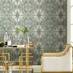 York Wallcoverings Inner Beauty - Mist Wallpaper | Buy Online York Wallcoverings Inner Beauty wallpaper, color Mist, SKU PSW1090RL