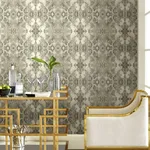 York Wallcoverings Inner Beauty - Grey Wallpaper | Buy Online York Wallcoverings Inner Beauty wallpaper, color Grey, SKU PSW1092RL