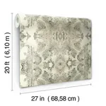 York Wallcoverings Inner Beauty - Grey Wallpaper | Buy Online York Wallcoverings Inner Beauty wallpaper, color Grey, SKU PSW1092RL