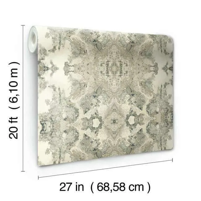 York Wallcoverings Inner Beauty - Grey Wallpaper | Buy Online York Wallcoverings Inner Beauty wallpaper, color Grey, SKU PSW1092RL