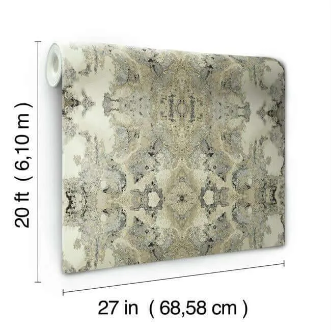 York Wallcoverings Inner Beauty - Ivory Wallpaper | Buy Online York Wallcoverings Inner Beauty wallpaper, color Ivory, SKU PSW1107RL