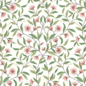 York Wallcoverings Jasmine wallpaper, color Coral, SKU GO8252