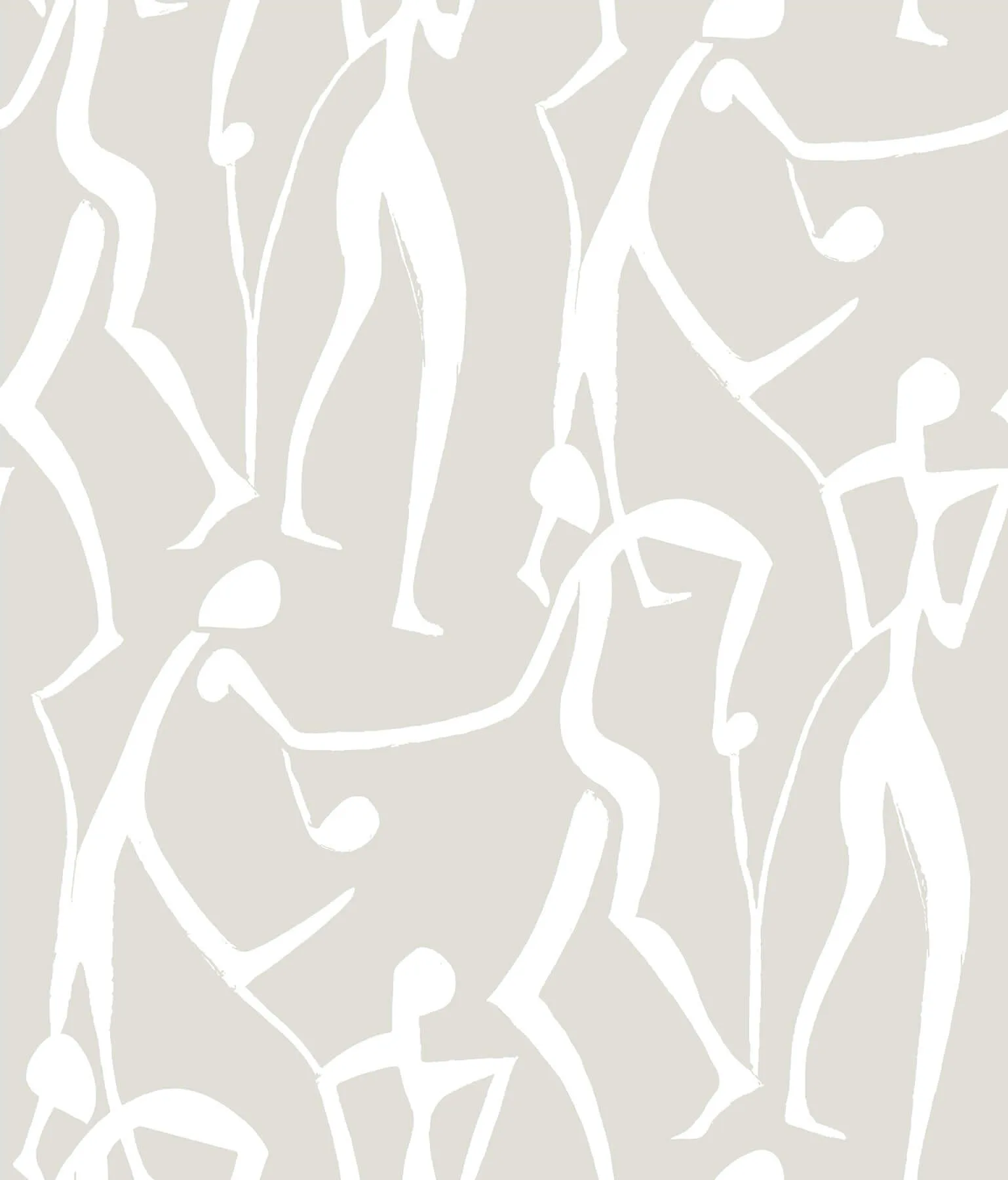 York Wallcoverings Joyful Dancers wallpaper, color Lichen Grey, SKU ZM2835