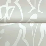 York Wallcoverings Joyful Dancers - Lichen Grey Wallpaper | Buy Online York Wallcoverings Joyful Dancers wallpaper, color Lichen Grey, SKU ZM2835