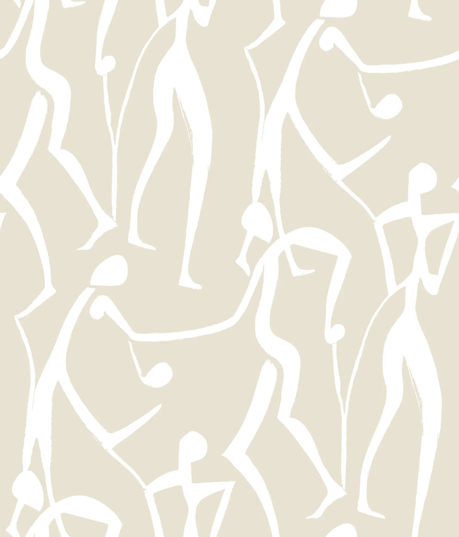 York Wallcoverings Joyful Dancers wallpaper, color Nude, SKU ZM2834