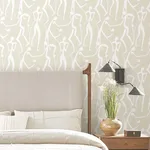 York Wallcoverings Joyful Dancers wallpaper, color Nude, SKU ZM2834