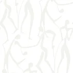 York Wallcoverings Joyful Dancers wallpaper, color Pearl, SKU ZM2833