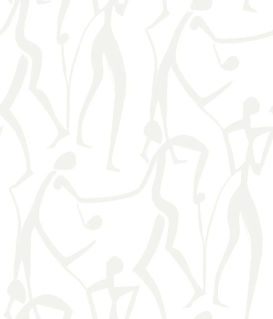 York Wallcoverings Joyful Dancers wallpaper, color Pearl, SKU ZM2833