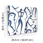 York Wallcoverings Joyful Dancers - Ultramarine Wallpaper | Buy Online York Wallcoverings Joyful Dancers wallpaper, color Ultramarine, SKU ZM2832