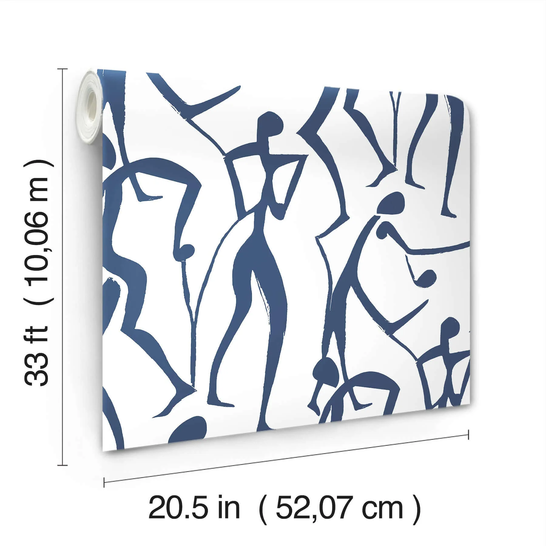 York Wallcoverings Joyful Dancers - Ultramarine Wallpaper | Buy Online York Wallcoverings Joyful Dancers wallpaper, color Ultramarine, SKU ZM2832