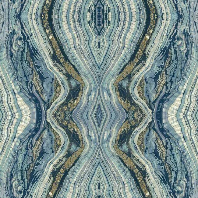 York Wallcoverings Kaleidoscope wallpaper, color Blue, SKU PSW1108RL