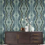 York Wallcoverings Kaleidoscope wallpaper, color Blue, SKU PSW1108RL