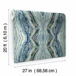 York Wallcoverings Kaleidoscope wallpaper, color Blue, SKU PSW1108RL