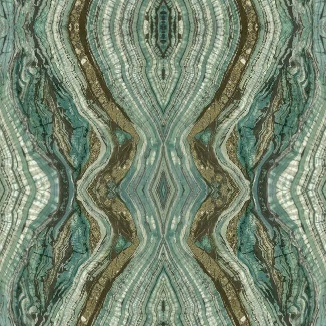 York Wallcoverings Kaleidoscope wallpaper, color Teal, SKU PSW1112RL