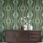 York Wallcoverings Kaleidoscope wallpaper, color Teal, SKU PSW1112RL