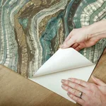 York Wallcoverings Kaleidoscope wallpaper, color Teal, SKU PSW1112RL