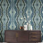 York Wallcoverings Kaleidoscope - Blue Wallpaper | Buy Online York Wallcoverings Kaleidoscope wallpaper, color Blue, SKU BH8398