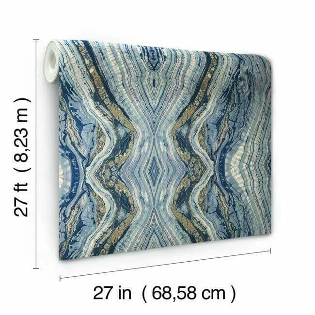 York Wallcoverings Kaleidoscope - Blue Wallpaper | Buy Online York Wallcoverings Kaleidoscope wallpaper, color Blue, SKU BH8398