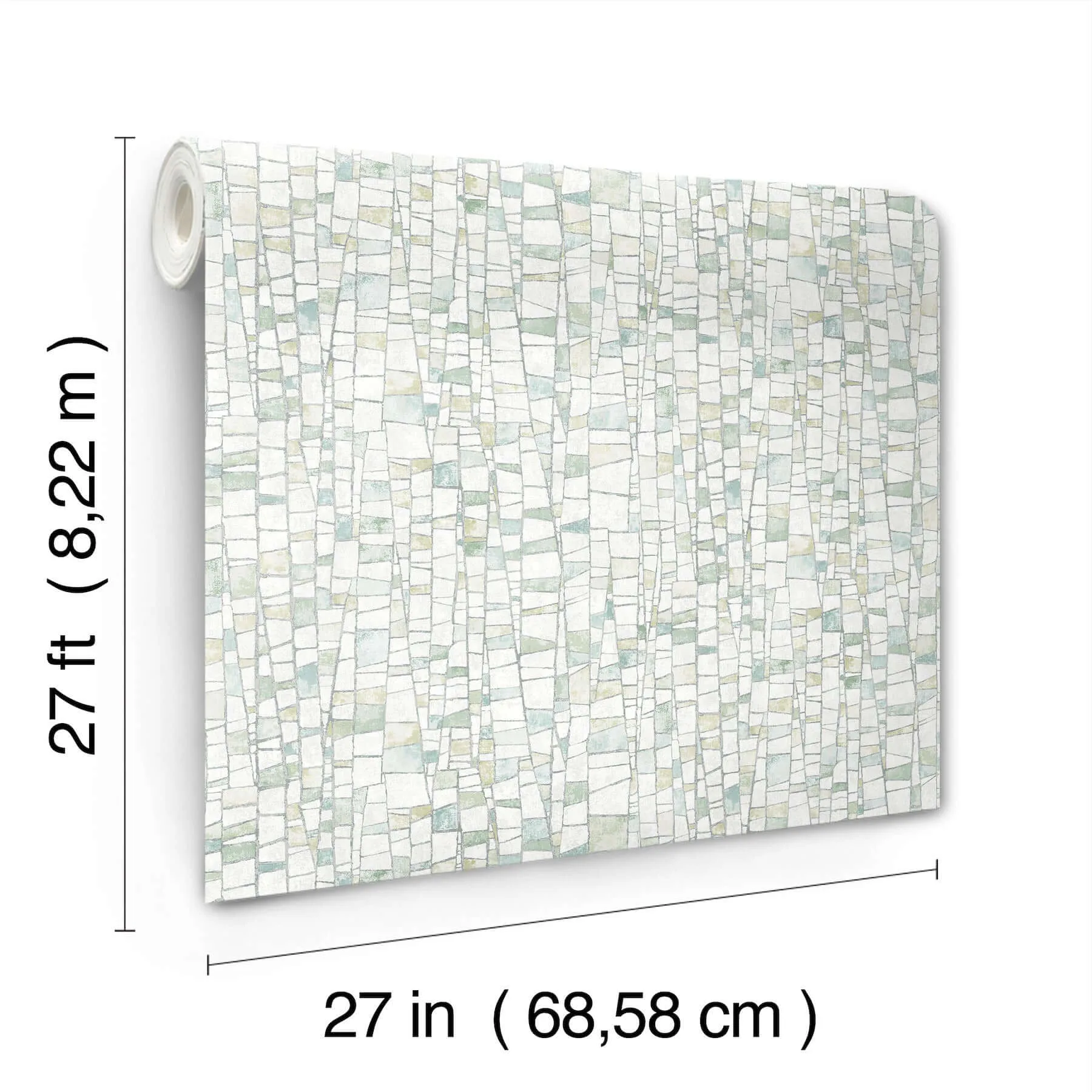 York Wallcoverings Kaleidoscopic - Green Wallpaper | Buy Online York Wallcoverings Kaleidoscopic wallpaper, color Green, SKU FM1084