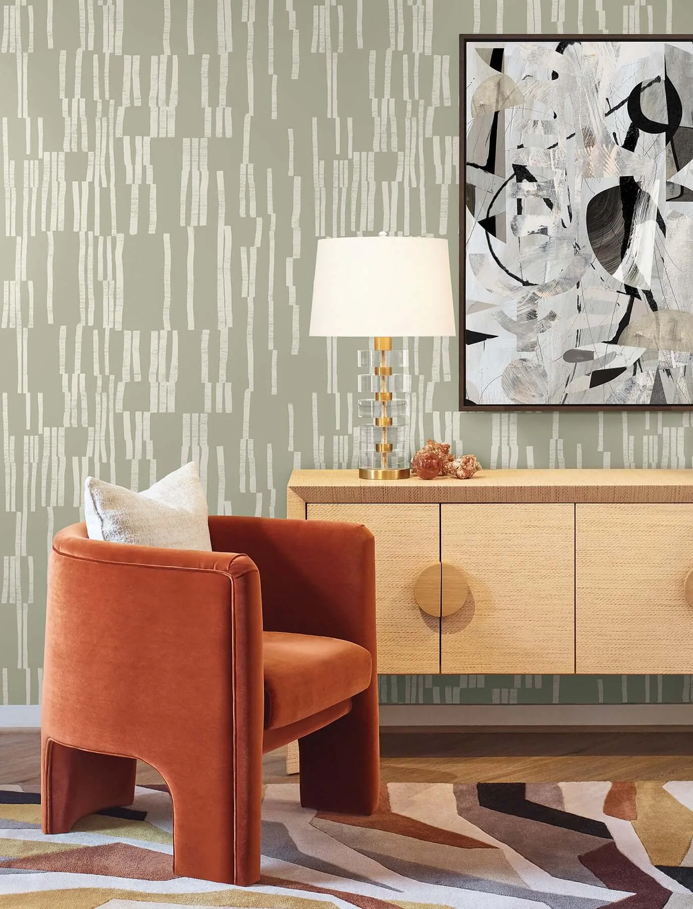 York Wallcoverings Koso wallpaper, color Sage, SKU PSW1661RL