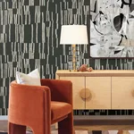 York Wallcoverings Koso - Black & Taupe Wallpaper | Buy Online York Wallcoverings Koso wallpaper, color Black & Taupe, SKU PSW1663RL