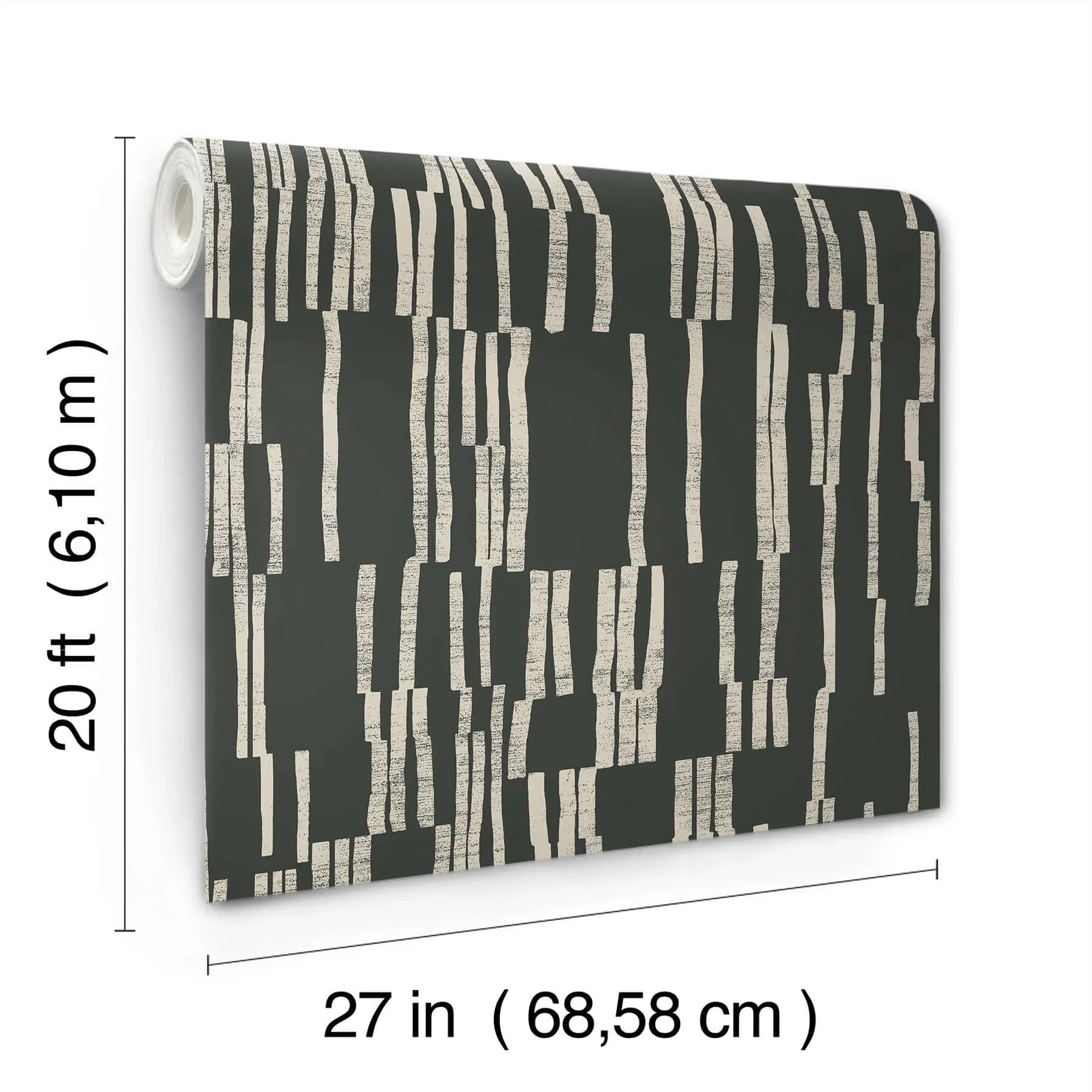 York Wallcoverings Koso - Black & Taupe Wallpaper | Buy Online York Wallcoverings Koso wallpaper, color Black & Taupe, SKU PSW1663RL