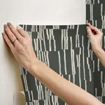 York Wallcoverings Koso - Black & Taupe Wallpaper | Buy Online York Wallcoverings Koso wallpaper, color Black & Taupe, SKU PSW1663RL