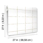 York Wallcoverings La Vitre Plaid wallpaper, color Gold, SKU ZM2853