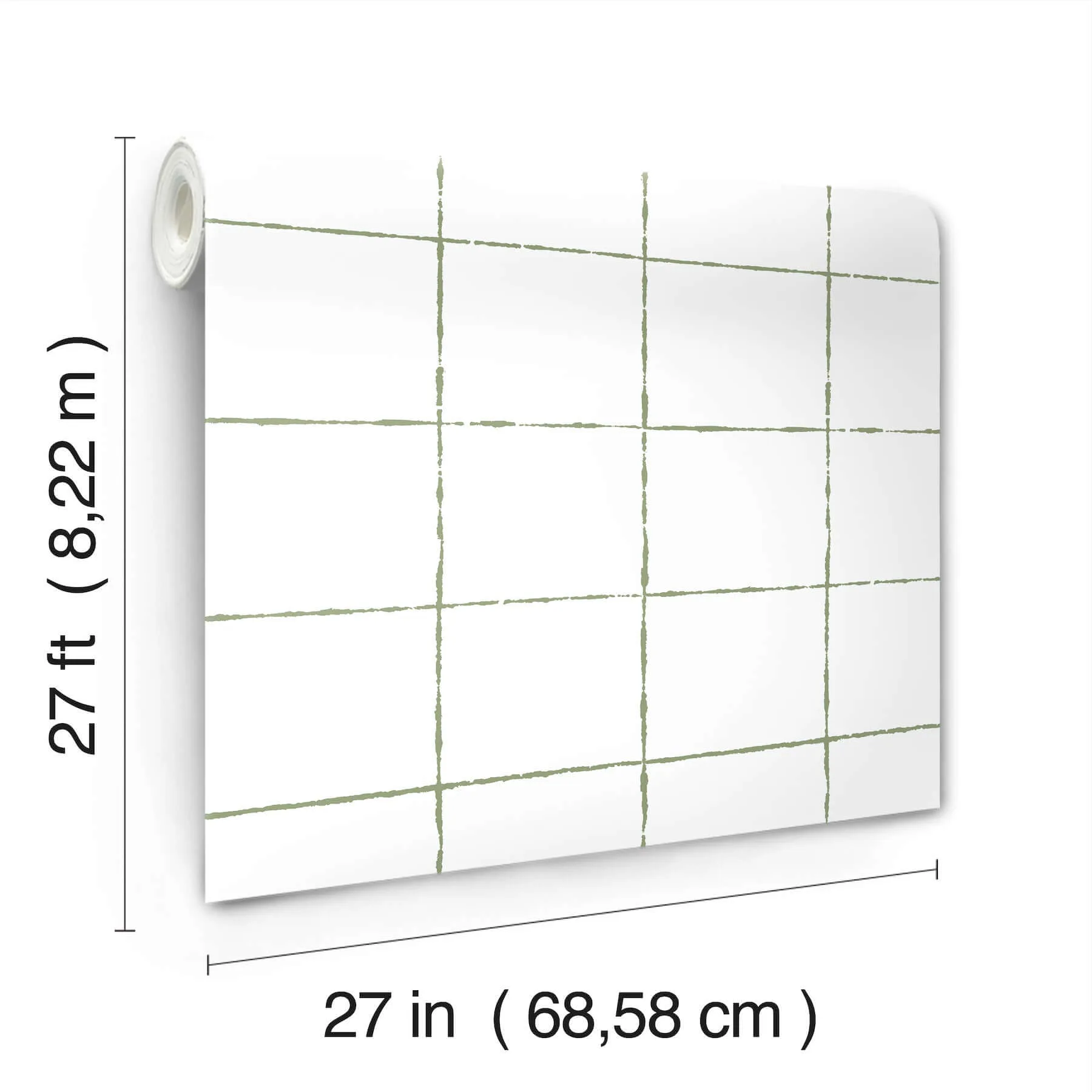 York Wallcoverings La Vitre Plaid - Leaf Wallpaper | Buy Online York Wallcoverings La Vitre Plaid wallpaper, color Leaf, SKU ZM2852