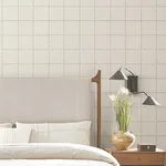 York Wallcoverings La Vitre Plaid wallpaper, color Lichen Grey, SKU ZM2851