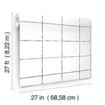 York Wallcoverings La Vitre Plaid wallpaper, color Ultramarine, SKU ZM2856
