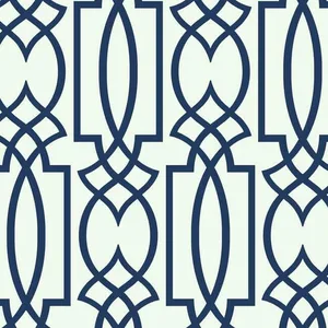 York Wallcoverings Large Lattice wallpaper, color Blue, SKU CM2383