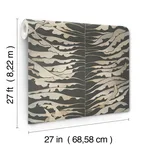 York Wallcoverings Leaf Column - Black Wallpaper | Buy Online York Wallcoverings Leaf Column wallpaper, color Black, SKU FM1042