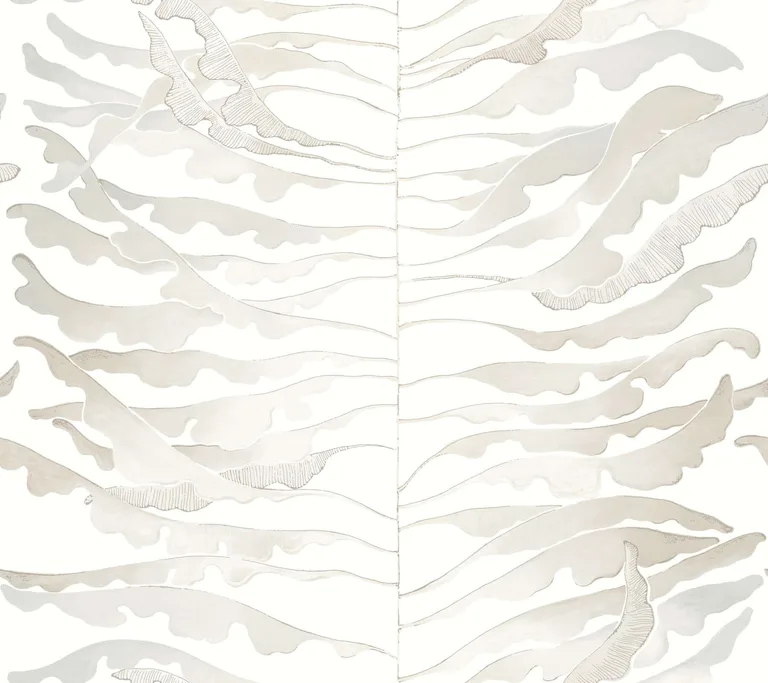 York Wallcoverings Leaf Column wallpaper, color Neutral, SKU FM1044