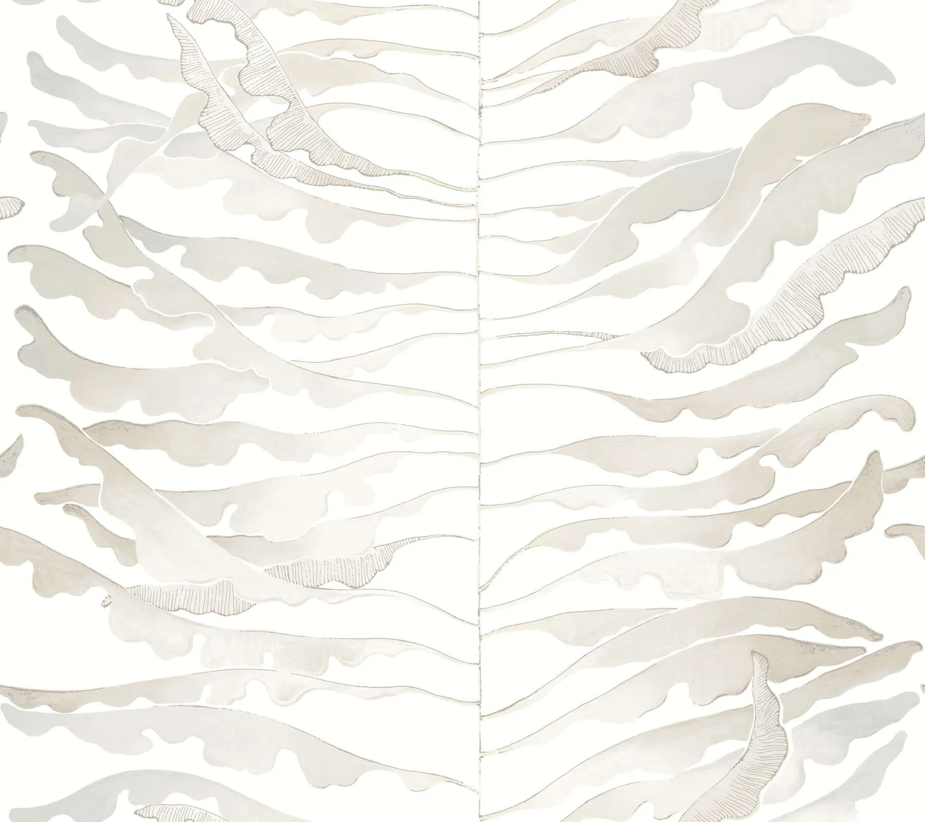 York Wallcoverings Leaf Column wallpaper, color Neutral, SKU FM1044