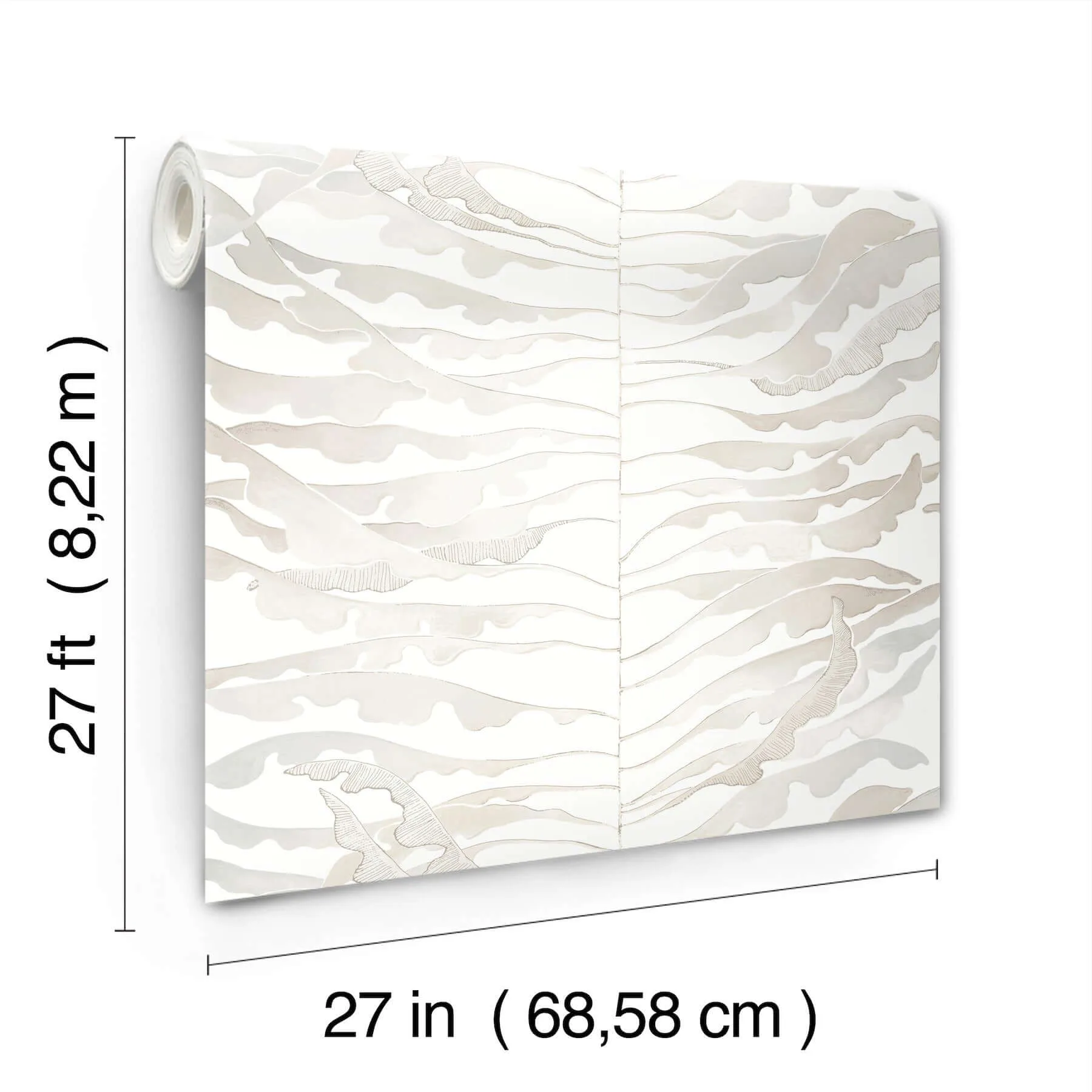 York Wallcoverings Leaf Column - Neutral Wallpaper | Buy Online York Wallcoverings Leaf Column wallpaper, color Neutral, SKU FM1044