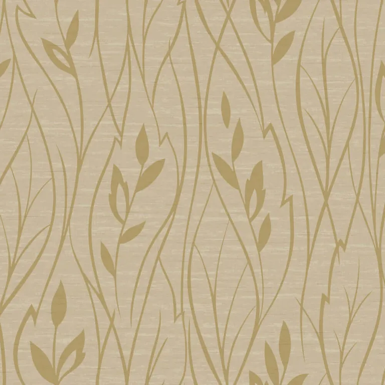 York Wallcoverings Leaf Silhouette wallpaper, color Beige Metallic, SKU Y6200805