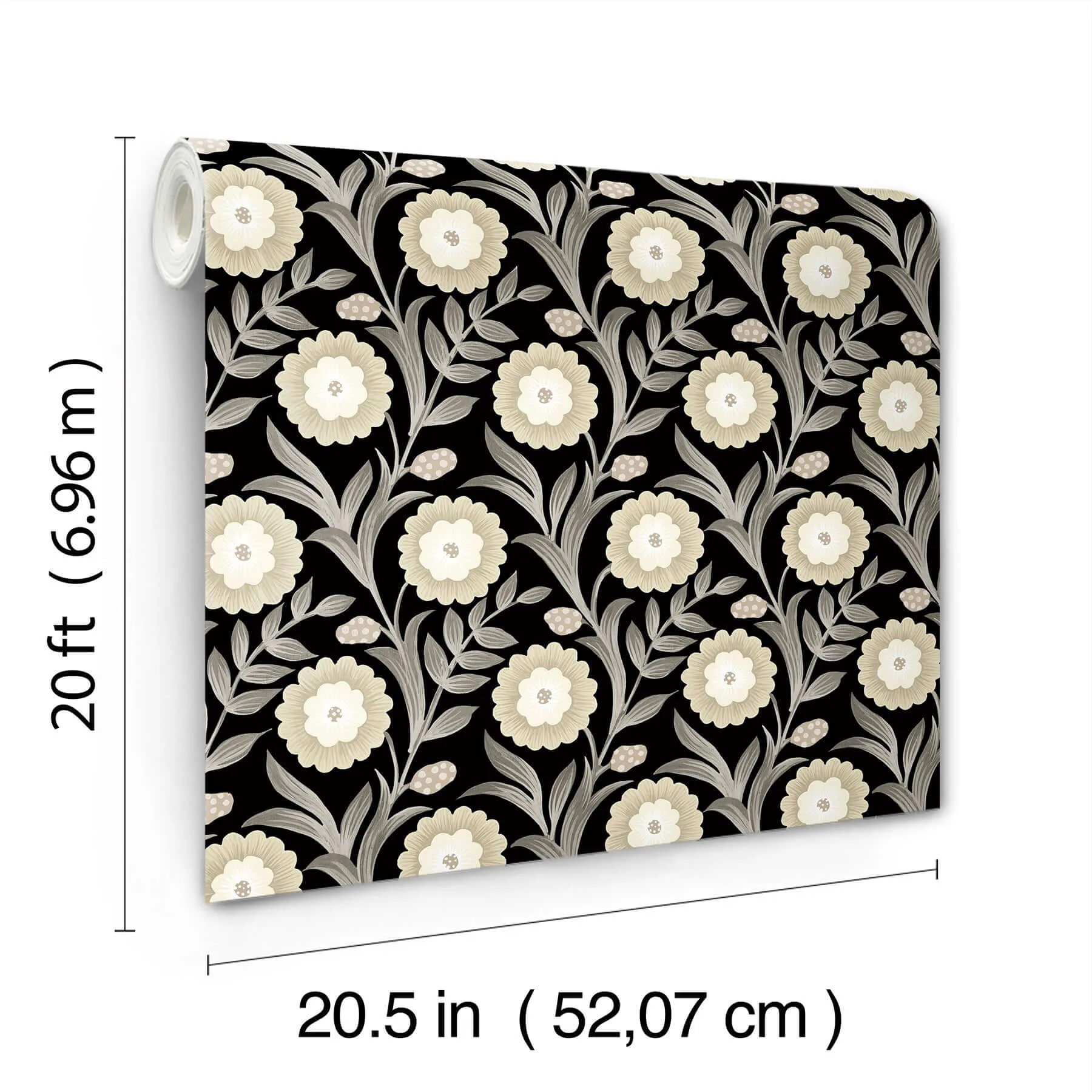 York Wallcoverings Lillian - Black Wallpaper | Buy Online York Wallcoverings Lillian wallpaper, color Black, SKU PSW1581RL