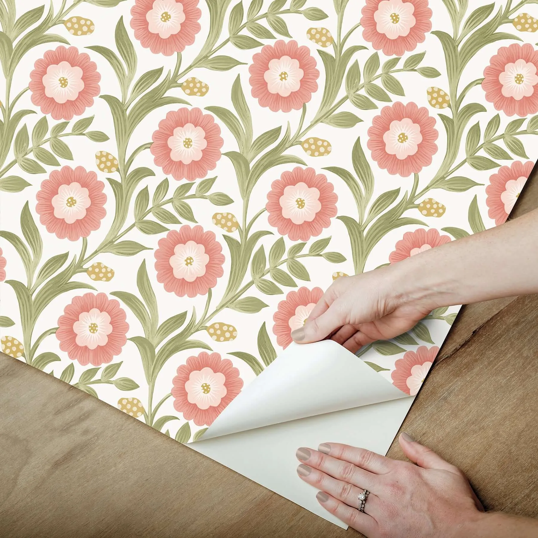 York Wallcoverings Lillian - Pink Wallpaper | Buy Online York Wallcoverings Lillian wallpaper, color Pink, SKU PSW1582RL