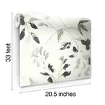 York Wallcoverings Linden Flower wallpaper, color Black, SKU SO2442