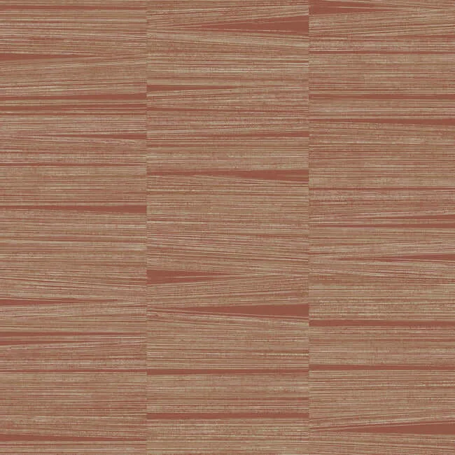 York Wallcoverings Line Stripe wallpaper, color Brick, SKU OI0662